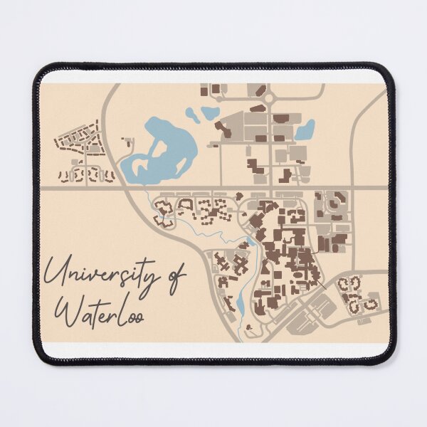 Item preview, University of Waterloo campus map designed and sold by arianalim.