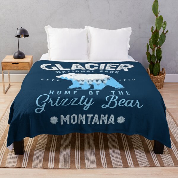 Artikelvorschau, Glacier Nationalpark, Grizzlybär entworfen und verkauft von MarkusShirts.