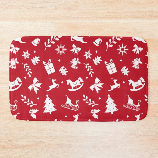 Item preview, Merry Christmas traditional red white pattern designed and sold by iamwowie.