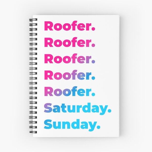 Item preview, Roofer work week designed and sold by SVPOD.