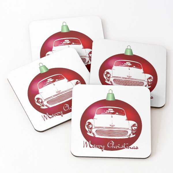 Artikelvorschau, Morris Minor britischer Oldtimer-Block, Weihnachtskugel-Sonderedition entworfen und verkauft von soitwouldseem.