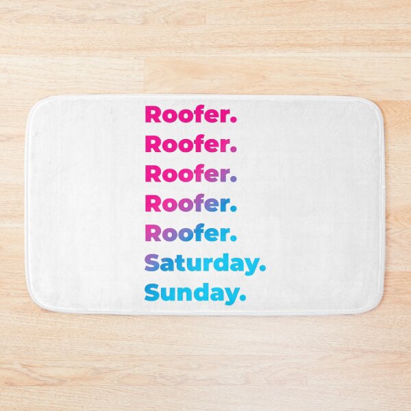 Item preview, Roofer work week designed and sold by SVPOD.