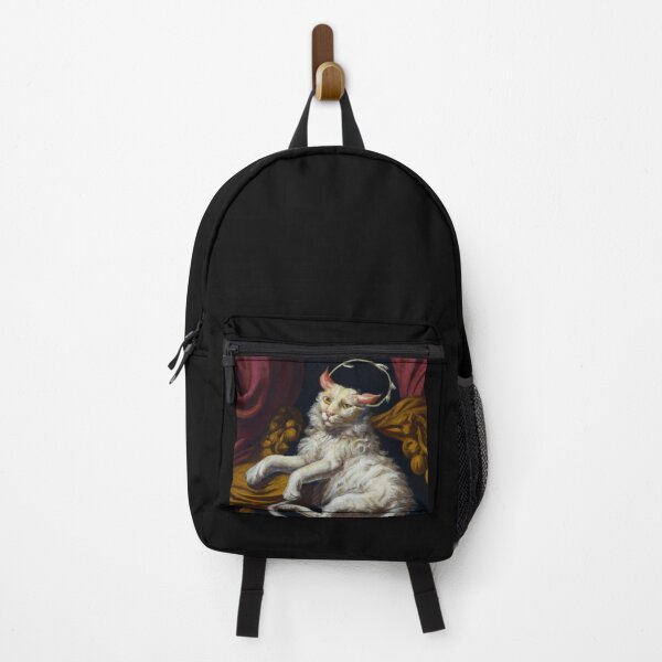 Item preview, Pan the Cat, lounging in gold and crimson (Baroque) designed and sold by thecatandkettle.