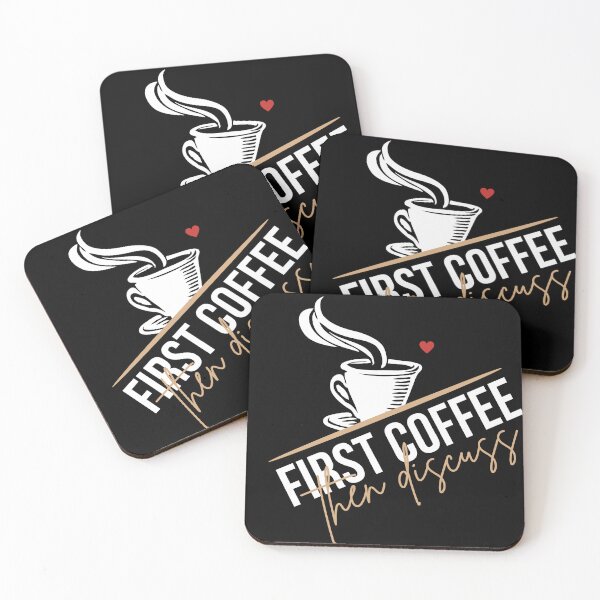 Item preview, First Coffee Then Discuss designed and sold by Shirtinho Store.