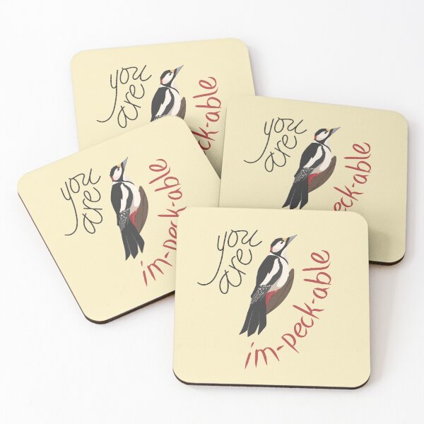 Item preview, You Are Im-peck-able Woodpecker Bird designed and sold by Jo Brookes Illustration.