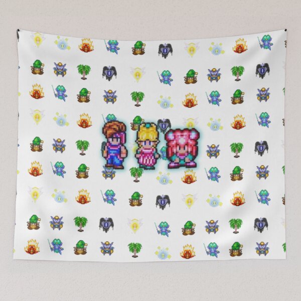 Item preview, Secret Of Mana Magic Sprites pattern with Characters designed and sold by SillyFun.