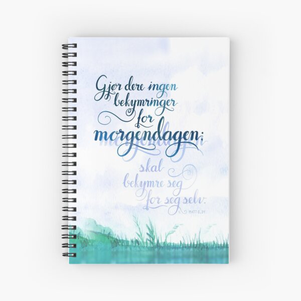 Gjør dere ingen bekymringer Spiral Notebook