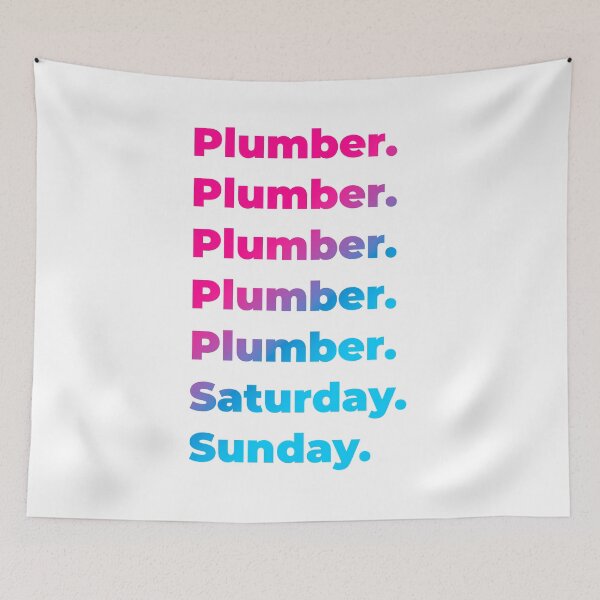 Item preview, Plumber work week designed and sold by SVPOD.