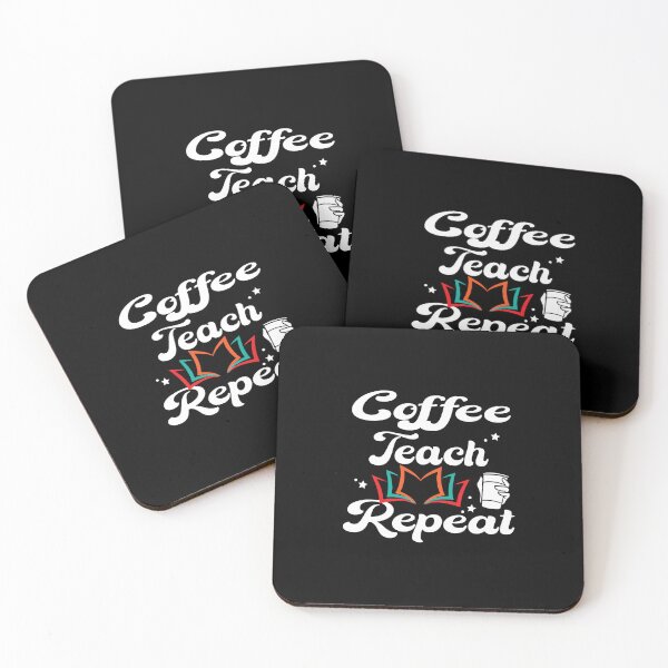 Item preview, Coffee Teach Repeat teacher designed and sold by shopx8.