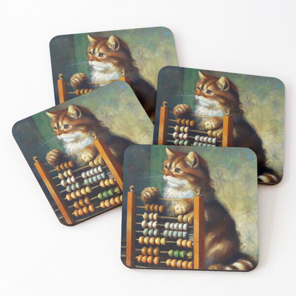 Artikelvorschau, Addicus die Katze mit einem Abakus (Romantik) entworfen und verkauft von thecatandkettle.