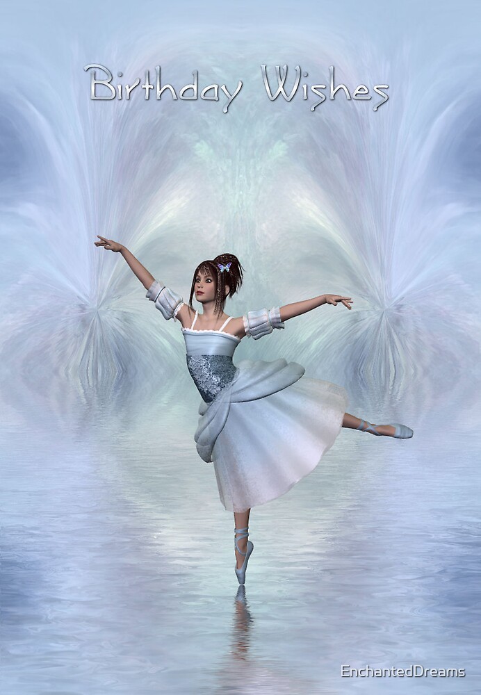 "Dancing Fairy On Ice (Birthday Wishes)" By EnchantedDreams | Redbubble