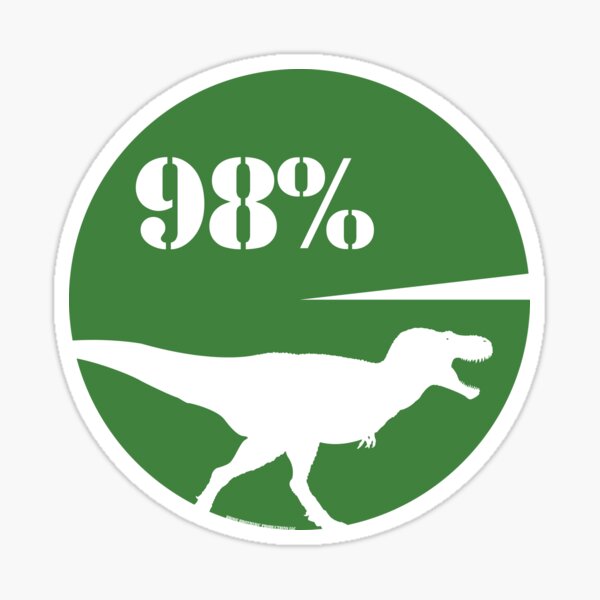 98% Dinosaur Sticker