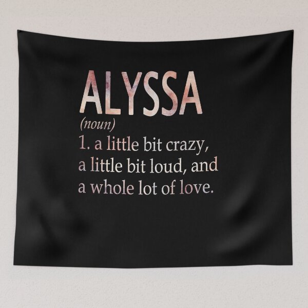 Item preview, Alyssa Girl Name Definition designed and sold by Alexmdast.