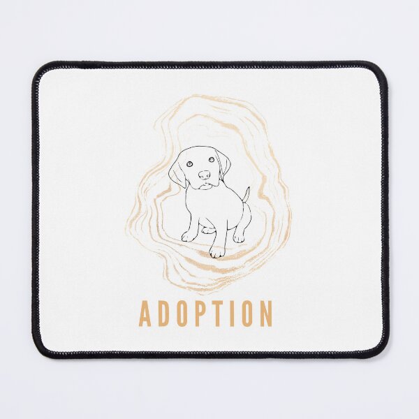 Item preview, Dog adoption print designed and sold by HelloTARA.
