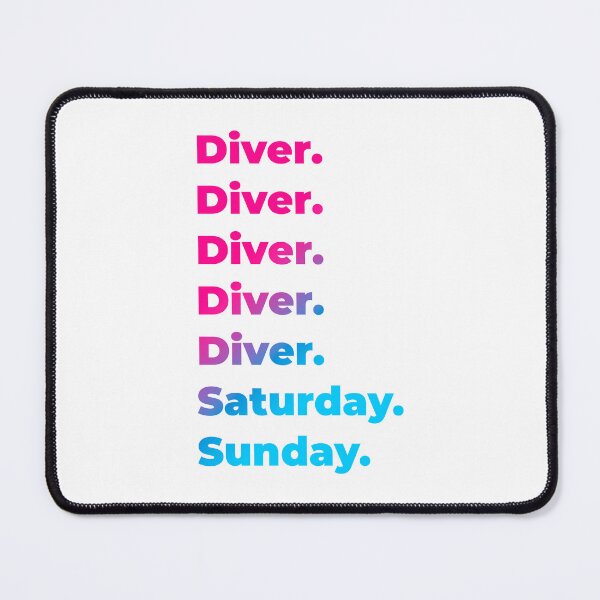 Item preview, Diver work week designed and sold by SVPOD.