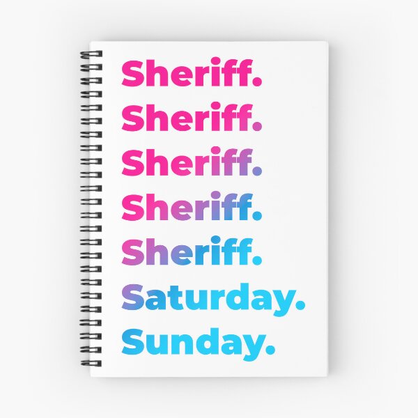 Item preview, Sheriff work week designed and sold by SVPOD.
