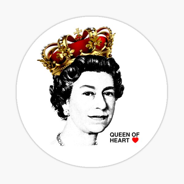 qoh-queen-of-heart-sticker-for-sale-by-elegant-advice-redbubble