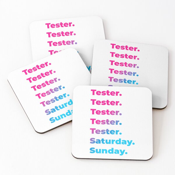 Item preview, Tester work week designed and sold by SVPOD.