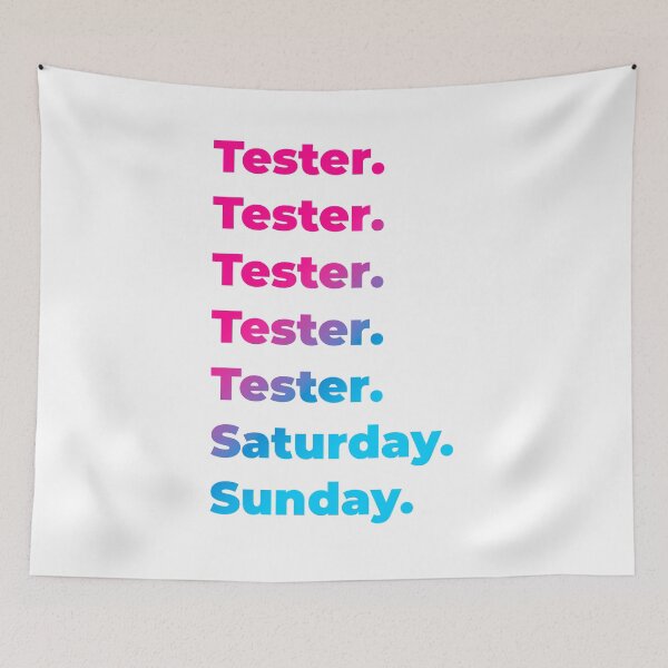 Item preview, Tester work week designed and sold by SVPOD.