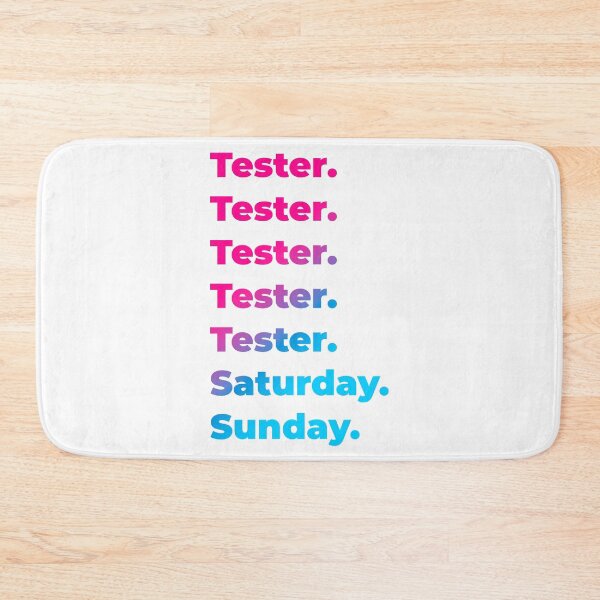 Item preview, Tester work week designed and sold by SVPOD.