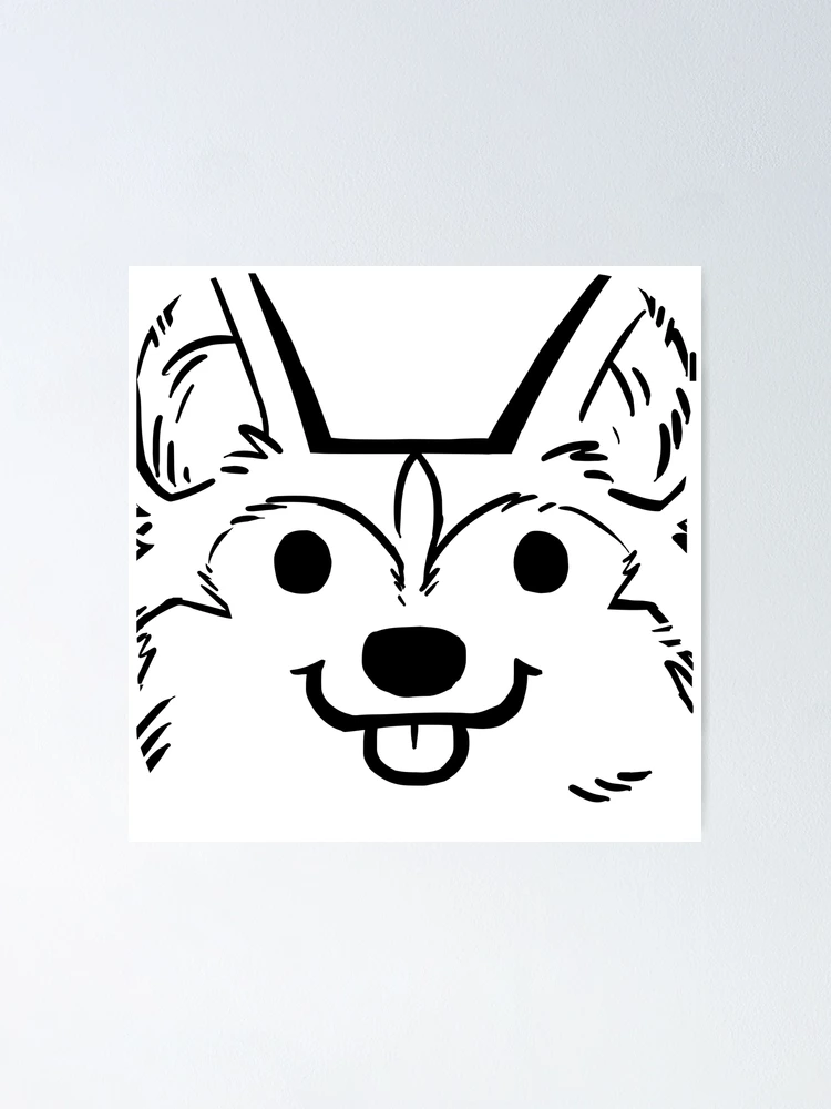 Thumbnail 1 of 3, Poster, Husky face designed and sold by RICK00.