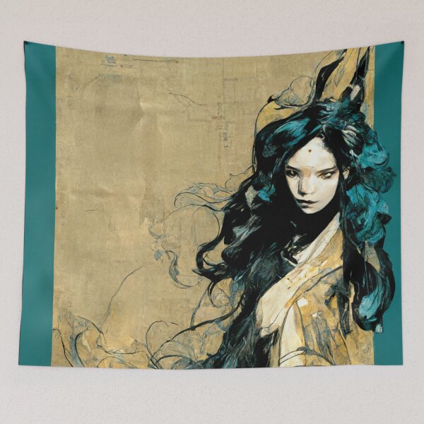 Item preview, woman on canvas designed and sold by Scionic.