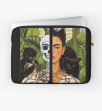 Frida Kahlo - Self Portrait (1940) Skeleton Version Laptop Sleeve