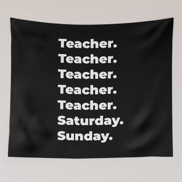 Item preview, Teacher saturday and sunday designed and sold by SVPOD.