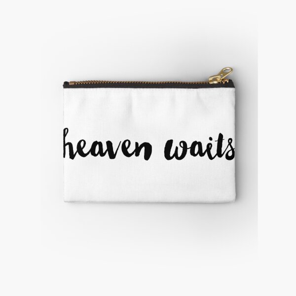 Item preview, Heaven Waits black text designed and sold by flowerbreaths.