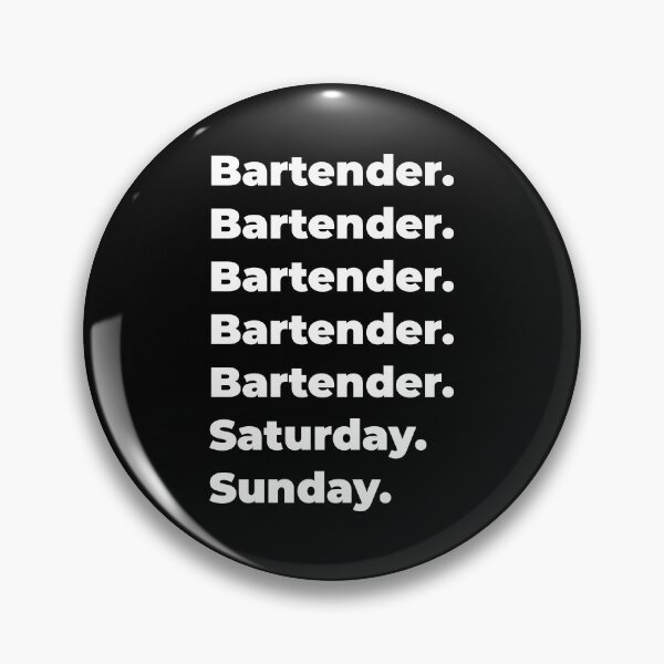 Item preview, Bartender saturday and sunday designed and sold by SVPOD.