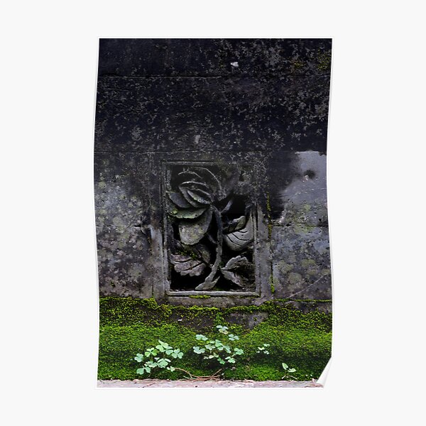 Manmade and Nature _ Rose, Clover and Moss Poster