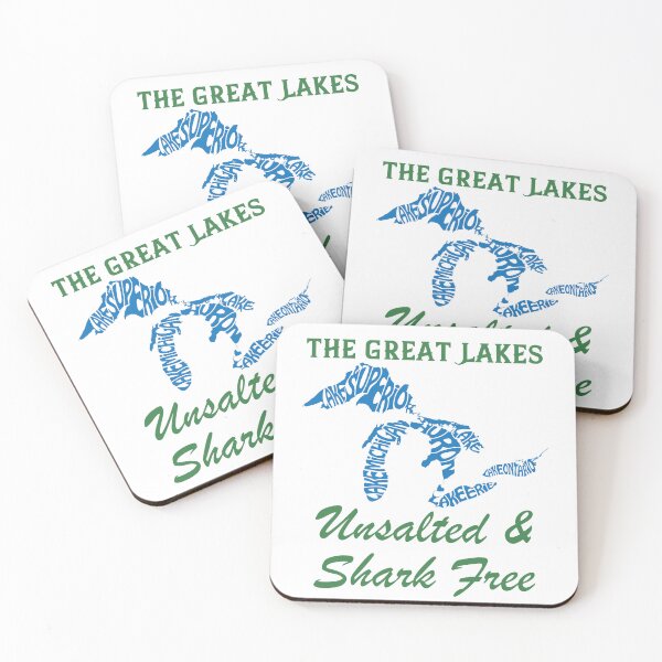 Item preview, The Great Lakes - Unsalted and Shark Free designed and sold by LovenLaughter.