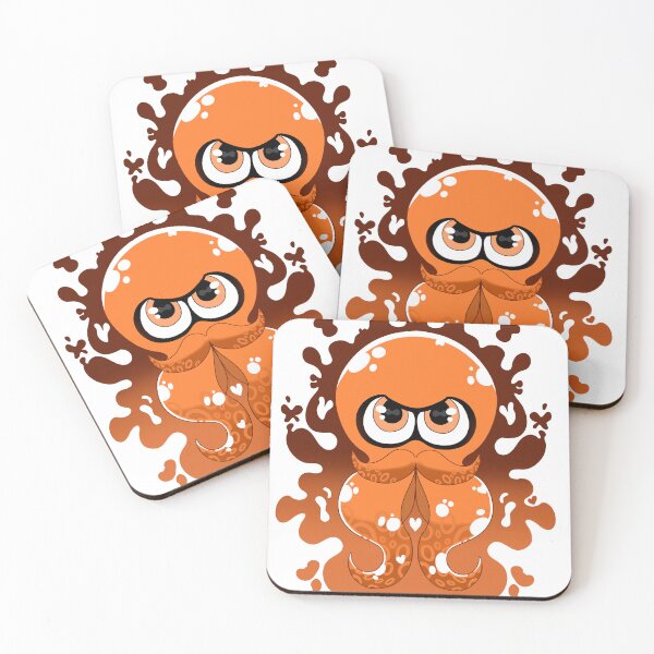 Item preview, Orange Inky Octo Splash designed and sold by Tsubaki Hoshiko.