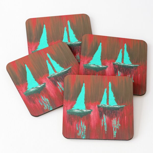 Item preview, Lovely Night Anchor Teal-Red designed and sold by kibazor.