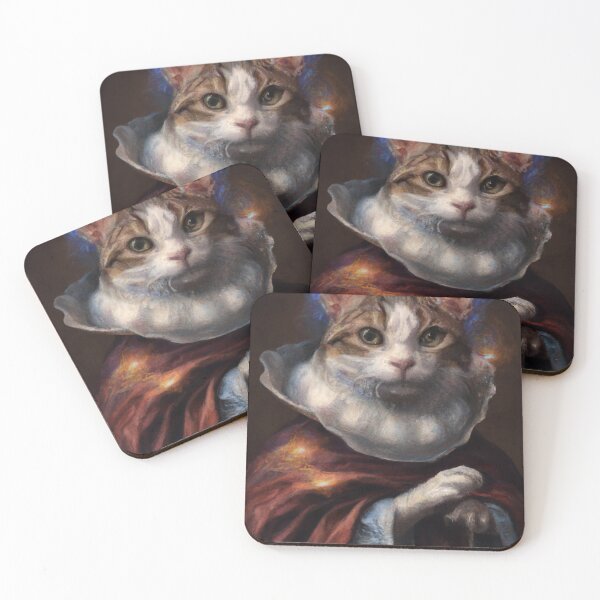 Item preview, Obie the Cat, wearing his robe (Baroque) designed and sold by thecatandkettle.