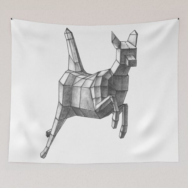 Item preview, Geometric Leaping Deer designed and sold by Audrey Paints Animals.