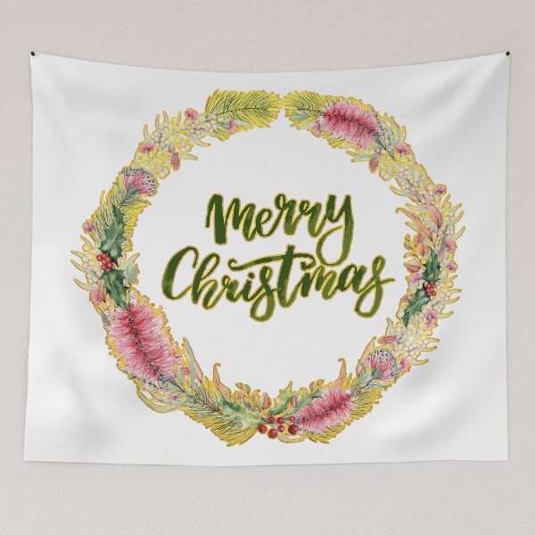 Item preview, Merry Christmas - An Australian Native Floral Wreath designed and sold by Annalee Beer.