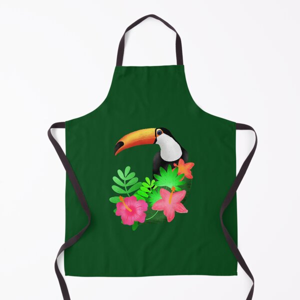 Item preview, Toucan and tropical flowers designed and sold by JessCarrsArt.