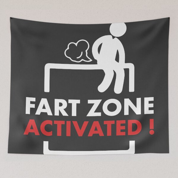 Item preview, Fart zone activated ! white designed and sold by MK3DESIGN.