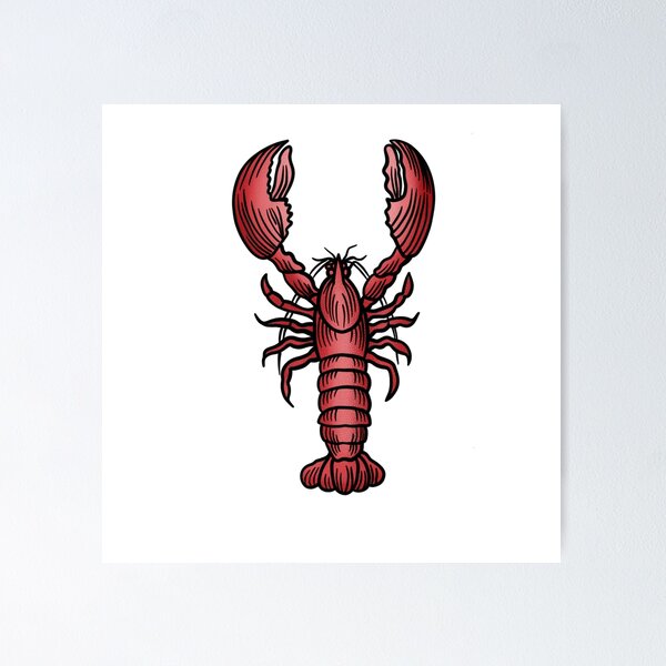 Calico Lobster Sticker — Cactus Club Paper Goods