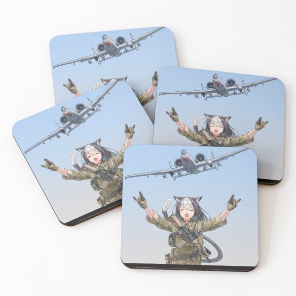 Item preview, CAT GIRL A-10 THUNDERBOLT "BRRRT" designed and sold by JeniBoyleg.