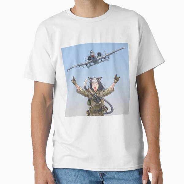 Vista previa del artículo con la obra «CAT GIRL A-10 THUNDERBOLT "BRRRT"», diseñado y vendido por JeniBoyleg.