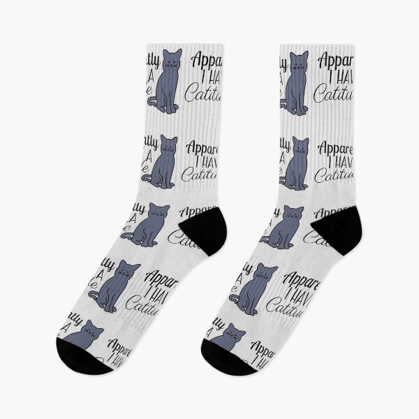 Item preview, Apparently I have a Catitude Cat Pun designed and sold by KGoPrintables.