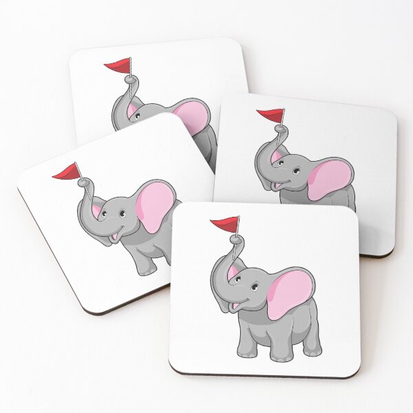 Item preview, Elephant with Flag designed and sold by Snabdesign84.