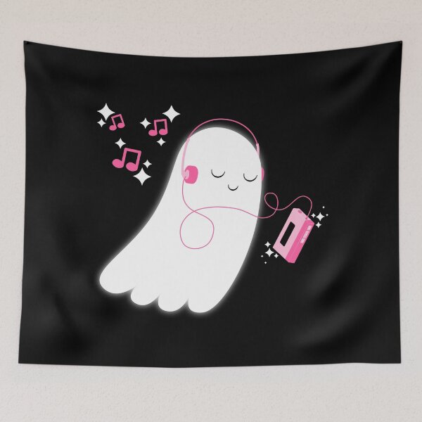 Item preview, Ghost and Headphones designed and sold by Kimberly Sterling.