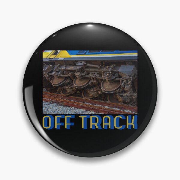 Item preview, Off Track Railroad Locomotive Engine has Derailed Perfect Gift for Train Lovers, Rail Fans designed and sold by jamie Omahen.