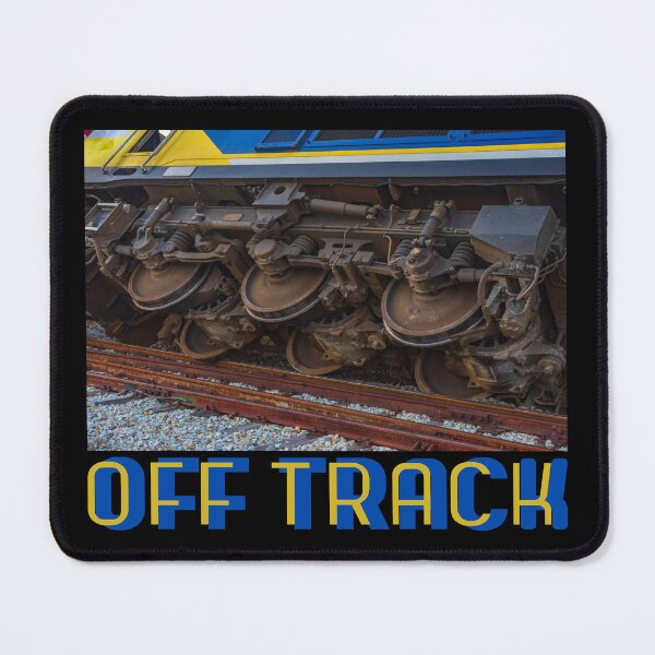 Item preview, Off Track Railroad Locomotive Engine has Derailed Perfect Gift for Train Lovers, Rail Fans designed and sold by jamie Omahen.
