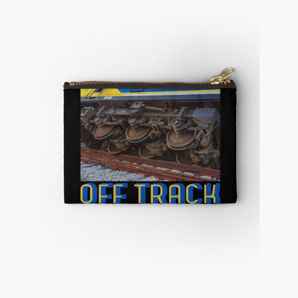 Item preview, Off Track Railroad Locomotive Engine has Derailed Perfect Gift for Train Lovers, Rail Fans designed and sold by jamie Omahen.