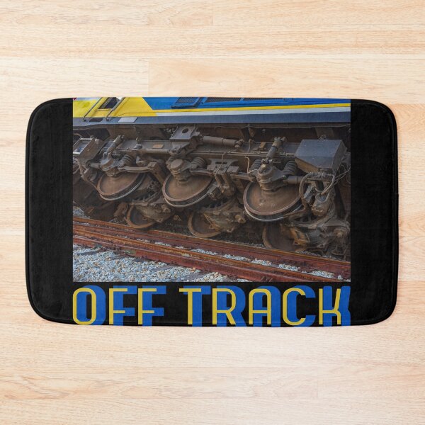 Item preview, Off Track Railroad Locomotive Engine has Derailed Perfect Gift for Train Lovers, Rail Fans designed and sold by jamie Omahen.