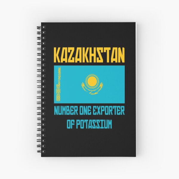 Kazakhstan - Number One Exporter Of Potassium - Borat Spiral Notebook